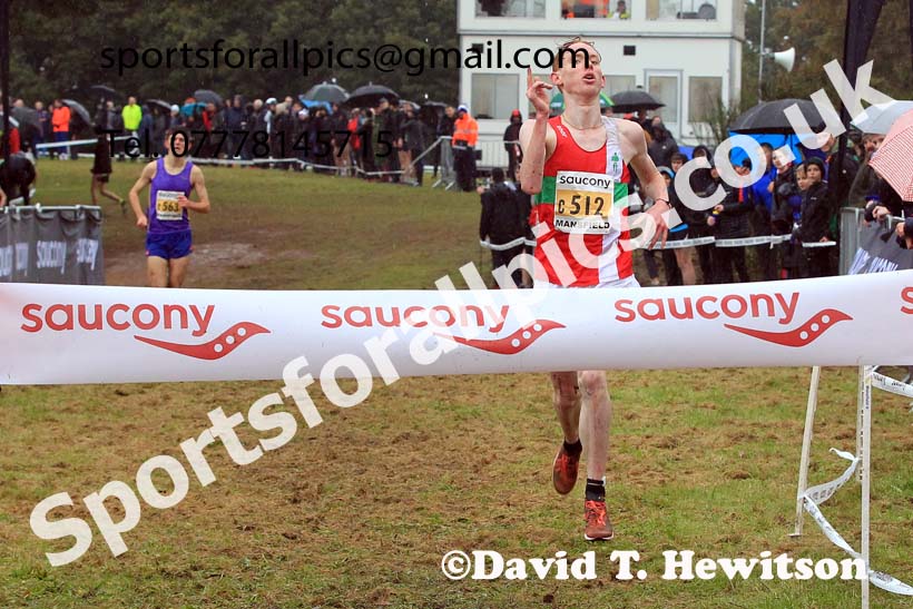 Junior Mens 2023 National Cross Country Relays, Berry Hill Park, Mansfield.  Photo: David T. Hewitson/Sports for All Pics